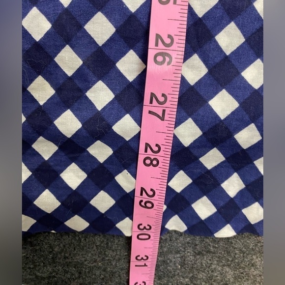 Kate Spade Malone navy white gingham tunic top Small - Picture 6 of 8
